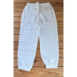 Athleta NWT Women’s Retreat linen pants size 6 White P9